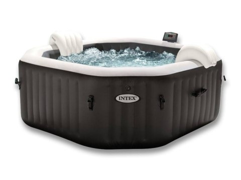 Dmuchane jacuzzi ośmiokątne hydromasaż 4 os. 180x71 cm akcesoria premium INTEX 28458