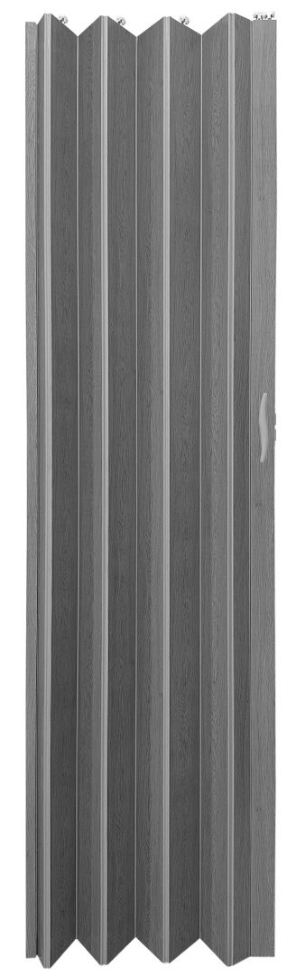 Drzwi harmonijkowe 001P 67 SZARY DĄB MAT 90 cm