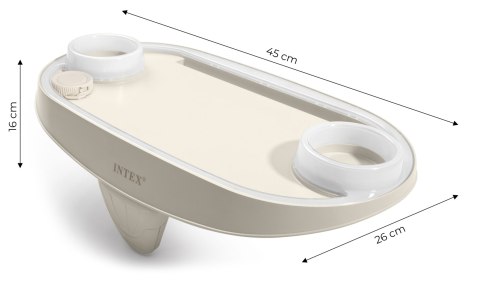 Uchwyt do napojów podświetlany LED z miejscem na tablet telefon SPA INTEX 28520 Uchwyt do napojów podświetlany LED z miejscem na tablet telefon SPA INTEX 28520