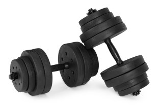 Hantle regulowane 2x15 kg zestaw do ćwiczeń 30 kg