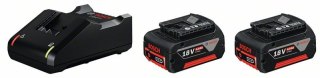 ZESTAW STARTOWY 18V 2*4,0AH + ŁADOWARKA