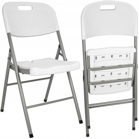 Zestaw cateringowy FETA WHITE stół + 6 krzeseł WHITE