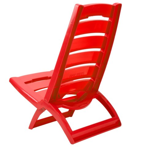 Krzesło plażowe TIRRENO czerwone