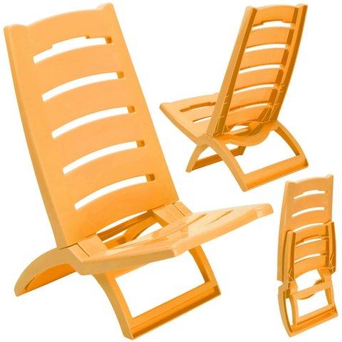 Krzesło plażowe TIRRENO żółte