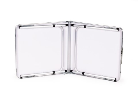 Stolik turystyczny stół składany kemping biały blat 120x60 cm MultiGarden