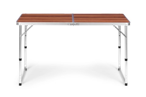 Stolik turystyczny stół składany kemping brązowy blat 120x60 cm MultiGarden
