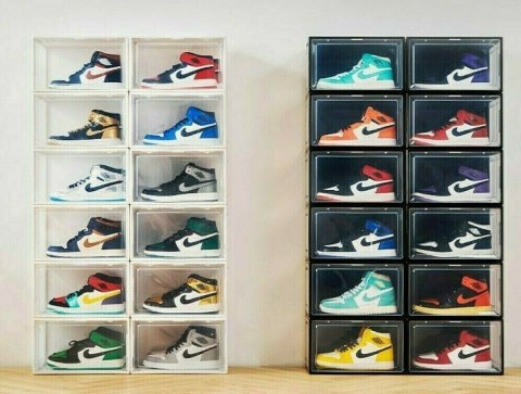 3x BOX NA BUTY ORGANIZER PUDEŁKO BIAŁE 3x BOX NA BUTY ORGANIZER PUDEŁKO BIAŁE