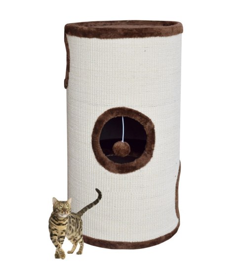 Drapak/Tuba/ Wieża/ Legowisko dla Kota 70cm Brąz Drapak/Tuba/ Wieża/ Legowisko dla Kota 70cm Brąz