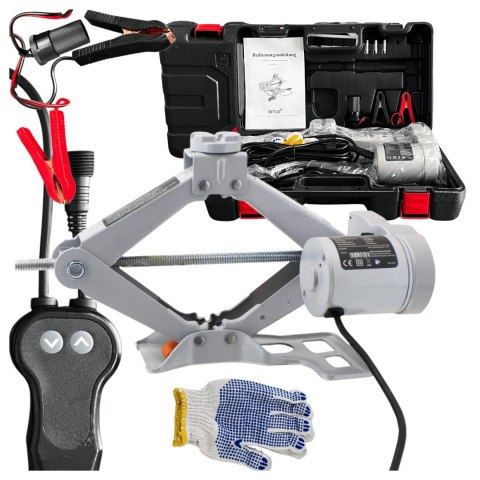Elektryczny podnośnik samochodowy 2T 12V z pilotem wys. 12-35cm lekki 4.3kg Elektryczny podnośnik samochodowy 2T 12V z pilotem wys. 12-35cm lekki 4.3kg