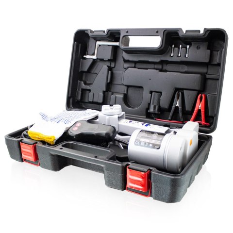 Elektryczny podnośnik samochodowy 2T 12V z pilotem wys. 12-35cm lekki 4.3kg Elektryczny podnośnik samochodowy 2T 12V z pilotem wys. 12-35cm lekki 4.3kg