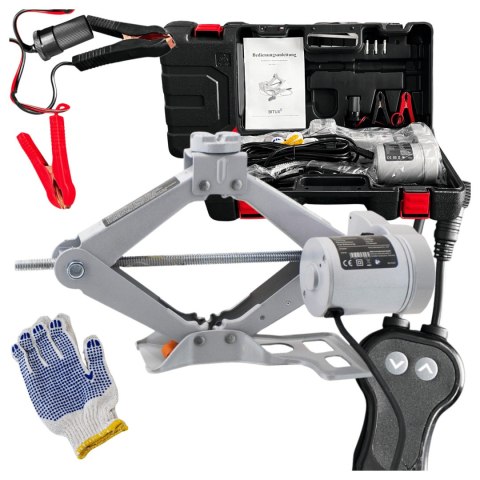 Elektryczny podnośnik samochodowy 2T 12V z pilotem wys. 12-35cm lekki 4.3kg Elektryczny podnośnik samochodowy 2T 12V z pilotem wys. 12-35cm lekki 4.3kg