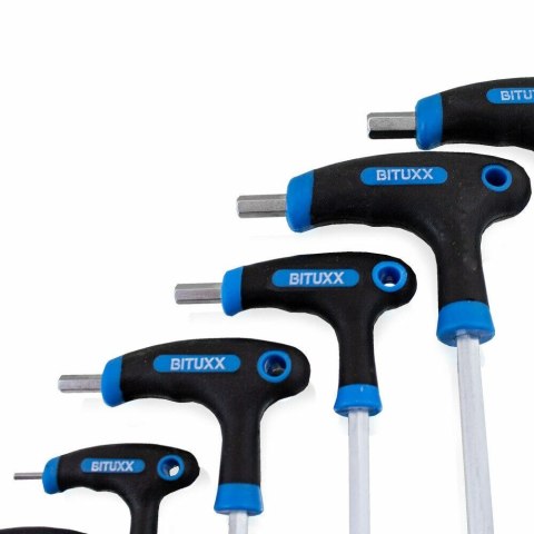 Imbusy typ t 11 elementów stal chromowo-wanadowa wytrzymałe ergonomiczne Imbusy typ t 11 elementów stal chromowo-wanadowa wytrzymałe ergonomiczne