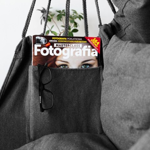 HAMAK BRAZYLIJSKI KRZESŁO WISZĄCE BAHIO GRAFITOWE