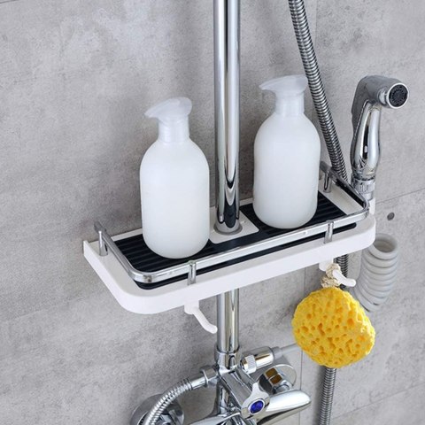 PÓŁKA ŁAZIENKOWA LIBRE Z HACZYKAMI