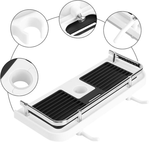 PÓŁKA ŁAZIENKOWA LIBRE Z HACZYKAMI