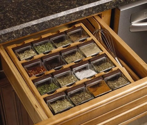 STOJAK NA PRZYPRAWY LADER BAMBUSOWY