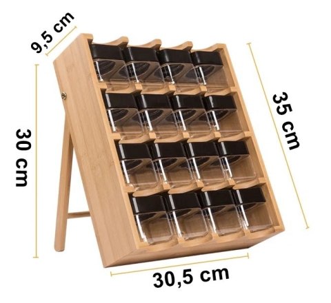 STOJAK NA PRZYPRAWY LADER BAMBUSOWY