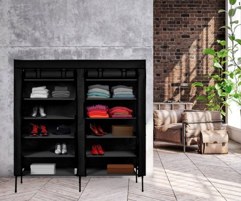 SZAFA TEKSTYLNA NA BUTY GABI CZARNA