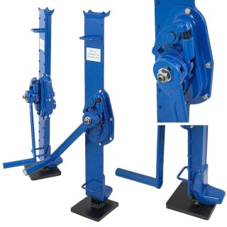 Podnośnik warsztatowy 1.5t mechaniczny 6-90cm stalowy niebieski