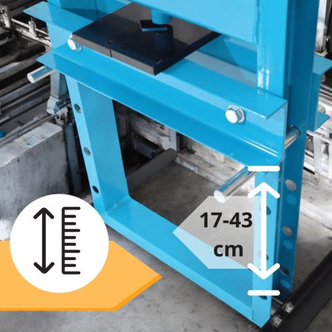 Prasa hydrauliczna 6t z wymiennymi szczękami do garażu i warsztatu Prasa hydrauliczna 6t z wymiennymi szczękami do garażu i warsztatu