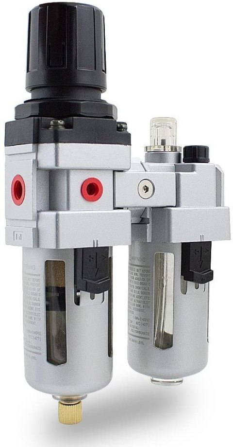 Reduktor ciśnienia z filtrem sprężonego powietrza 1/4" manometr Reduktor ciśnienia z filtrem sprężonego powietrza 1/4" manometr