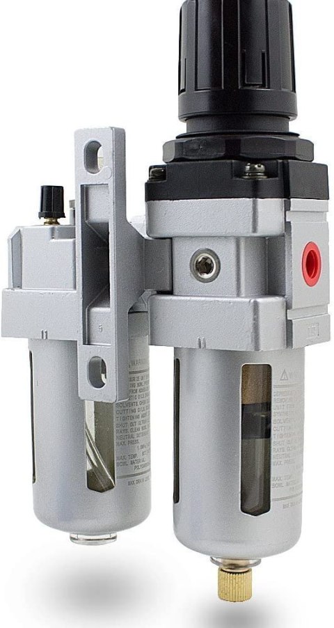Reduktor ciśnienia z filtrem sprężonego powietrza 1/4" manometr Reduktor ciśnienia z filtrem sprężonego powietrza 1/4" manometr