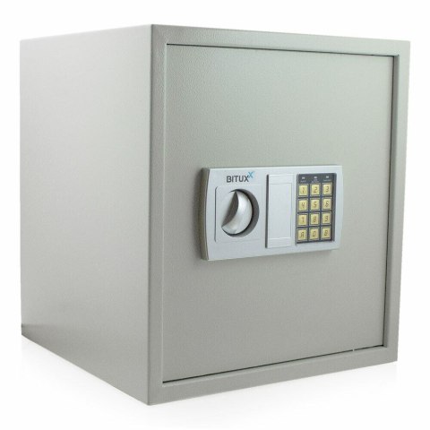 Sejf Kremowy 36x40 cm Zamek Elektroniczny i Klucz Podw贸jne Drzwi Bituxx Sejf Kremowy 36x40 cm Zamek Elektroniczny i Klucz Podw贸jne Drzwi Bituxx