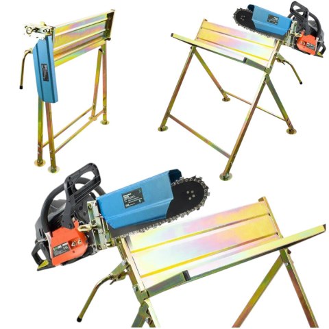 Stojak do cięcia drewna Koziołek do drewna z uchwytem na piłę 45cm 120kg Stojak do cięcia drewna Koziołek do drewna z uchwytem na piłę 45cm 120kg