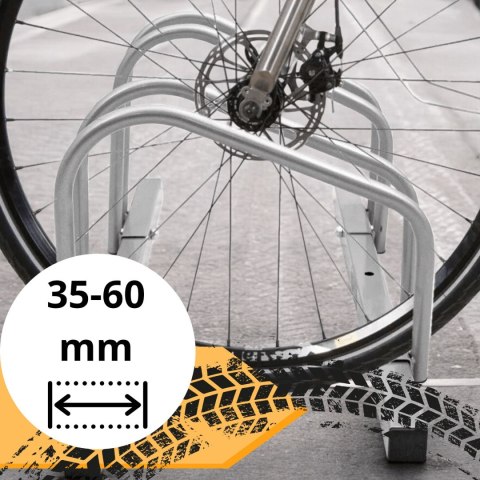 Stojak na 12 rowerów ocynkowany ścienny podłogowy odporny na korozję ip44