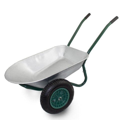 Taczka 100l stal ocynkowana koło pneumatyczne 40cm udźwig 150kg lekka 12kg