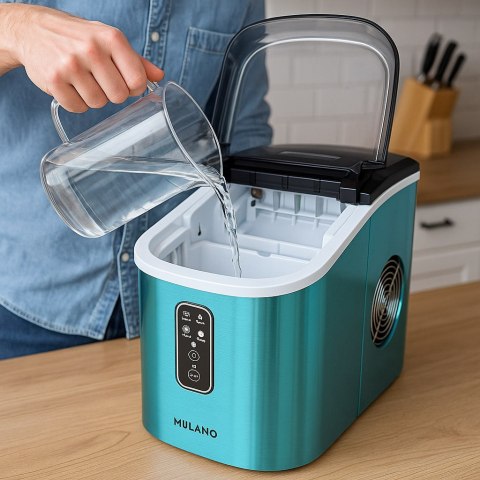 Kostkarka do lodu 2,2L 15kg/24h przenośna niebieska wybór kostek