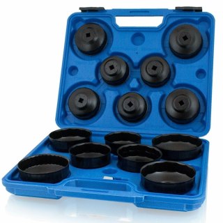 Zestaw nasadek do filtrów oleju 15 el uniwersalny bituxx w walizce