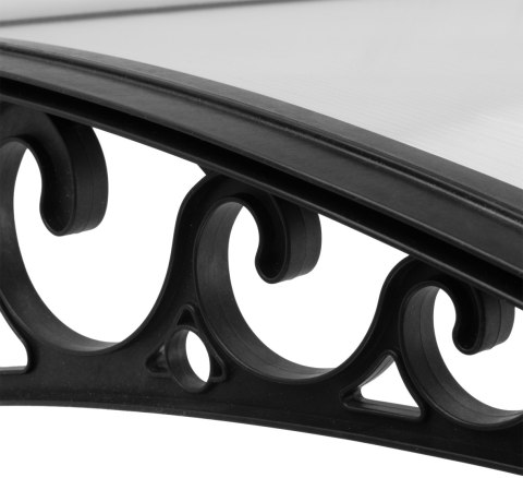 Daszek plastikowy Sano 80x120cm czarny