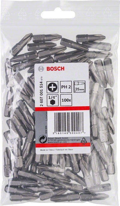 GROT, BIT, KOŃCÓWKA PH2 EH 100PC GROT, BIT, KOŃCÓWKA PH2 EH 100PC