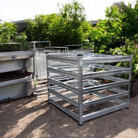 Kompostownik 90x90x93cm stal ocynkowana du偶ej pojemno艣ci Kompostownik 90x90x93cm stal ocynkowana du偶ej pojemno艣ci