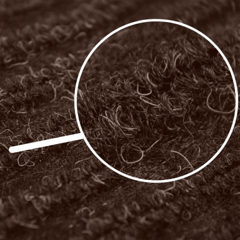 Wycieraczka do butów wejściowa pod drzwi 40x60 cm Seila brązowa