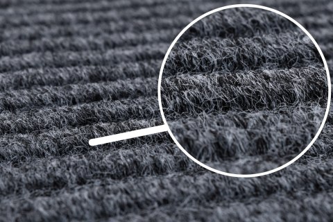 Wycieraczka do butów wejściowa pod drzwi 80x120 cm Yolanda szara