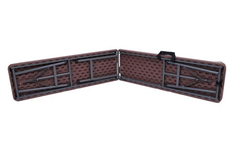 Ławka cateringowa składana RATTAN brązowa