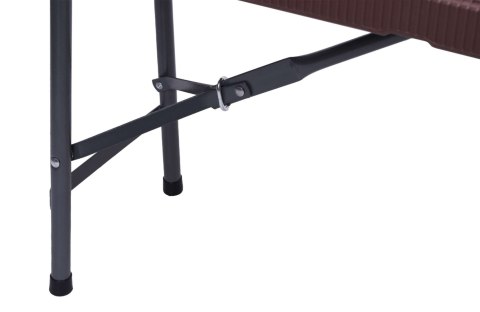 Ławka cateringowa składana RATTAN brązowa