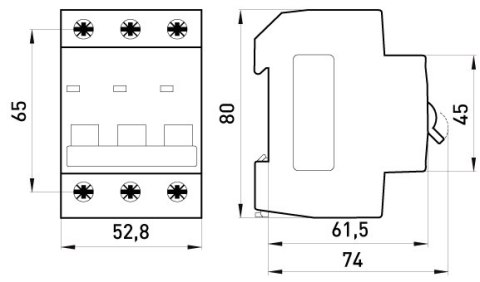 WYŁĄCZNIK NADPRĄDOWY MCB.PRO60 3P C32A 6KA WYŁĄCZNIK NADPRĄDOWY MCB.PRO60 3P C32A 6KA